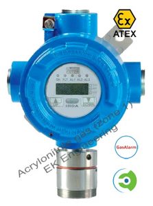 Acrylonitrile gas LEL sensor transmitter - detector ATEX, SIL 2, Zone 1,2