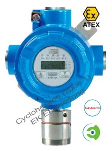 Cyclohexane gas detector - LEL monitoring, online, fixed with ATEX, SIL 2 for Zone 1, 2 with LCD display, relays