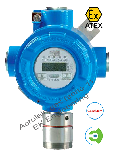 Acrolein gas detector - ATEX, SIL 2, flameproof for Zone 1, 2 Haz area