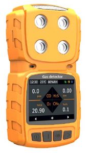 Portable CS2 detector - battery, alarm, data recording